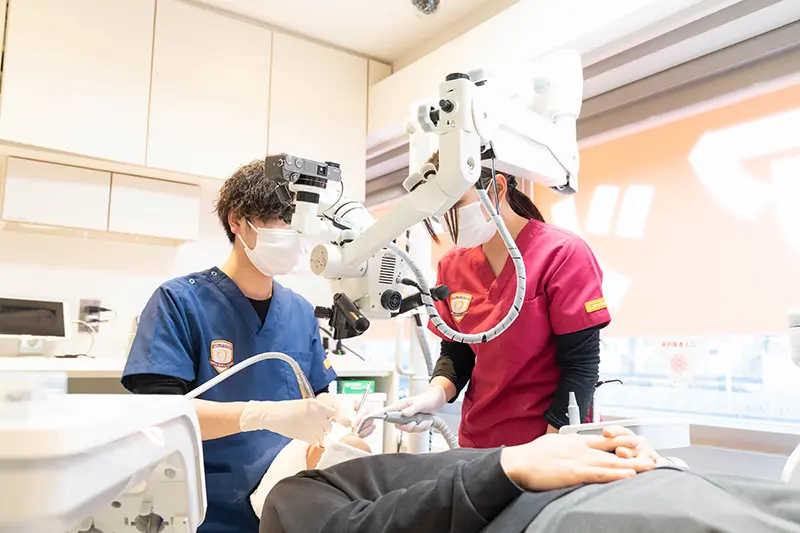 マイクロスコープを使った根管治療
