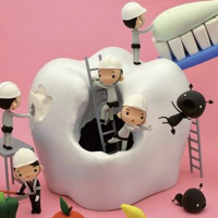 虫歯が進行するイメージ